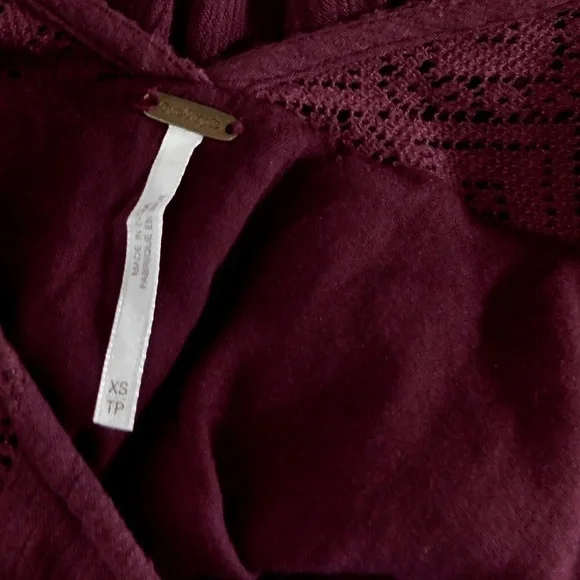 Free People Burgundy Embroidered Dress - Picture 13 of 15